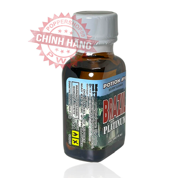 Popper Brazil Platinum 30ml loại mạnh dung tích lớn kích thích cực mạnh